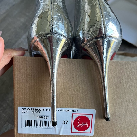 Christian Louboutin So Kate Booty 100 Specchio Martele - Picture 5 of 8